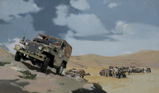 BMIHTOil Painting Land Rover Army