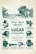 Lucas Cyclealities Advert